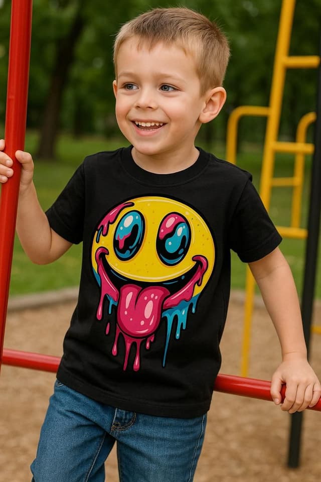 Black T-Shirt For Kids 4